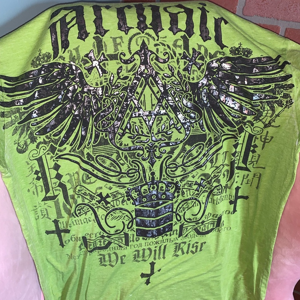 Archaic Affliction Neon Green Graphic Tee